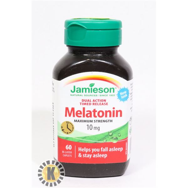 BOTTLE OF JAMIESON MELATONIN 60 CAPLETS