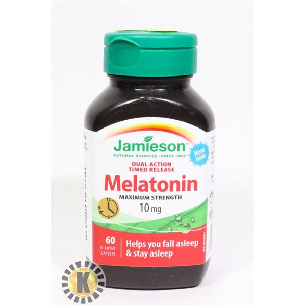 BOTTLE OF JAMIESON MELATONIN 60 CAPLETS