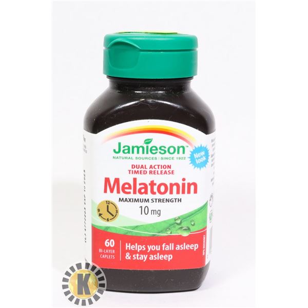 BOTTLE OF JAMIESON MELATONIN 60 CAPLETS
