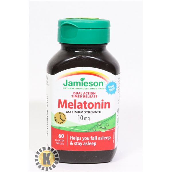 BOTTLE OF JAMIESON MELATONIN 60 CAPLETS