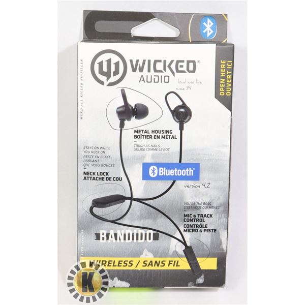 NEW WICKED AUDIO BLUETOOTH HEADPHONES