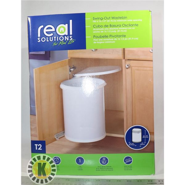 NEW REAL SOLUTIONS SWING-OUT WASTE BIN