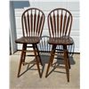 Image 1 : BAR STOOLS, PAIR