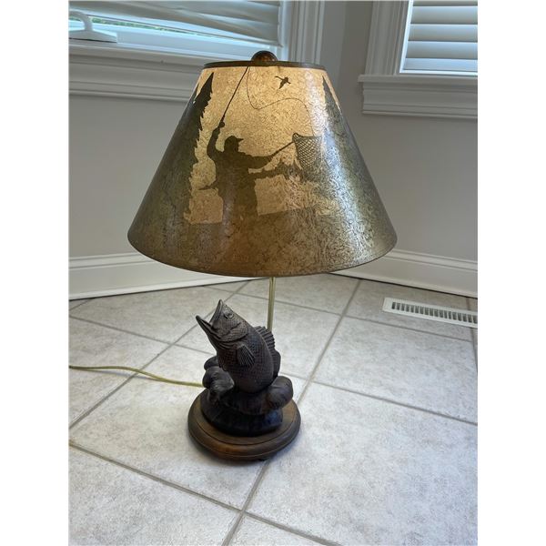 FISHING THEME END TABLE LAMP