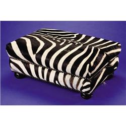ZEBRASKIN OTTOMAN