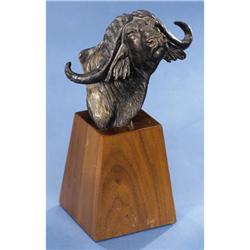 CAPE BUFFALO BRONZE BUST