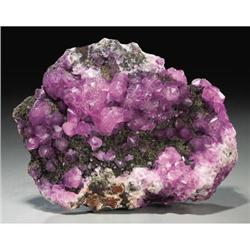 CobaltIan Calcite with Druzy Pyrite