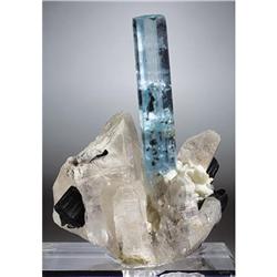Aquamarine Crystal on Matrix