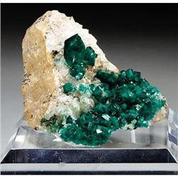 Dioptase on Matrix