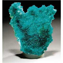 Dioptase on Calcite