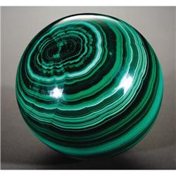 POLISHED MALACHITE SPHERE