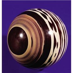 LARGE "ZEBRA" ROCK SPHERE