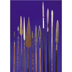 ASSORTMENT OF 12 AFRICAN SPEARS
