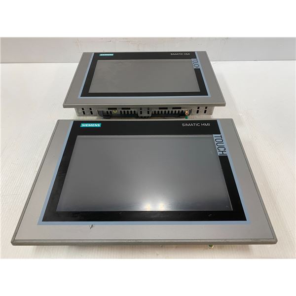 (2) - Siemens 6AV2 124-0JC01-0AX0 TP900 Comfort Touch Screens