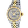 Image 3 : Rolex Ladies 2 Tone Yellow Gold & Stainless Steel Slate Grey Roman Datejust Wris