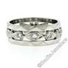 Image 6 : Antique 14kt White Gold 0.20 ctw Diamond 7mm Eternity Band Ring