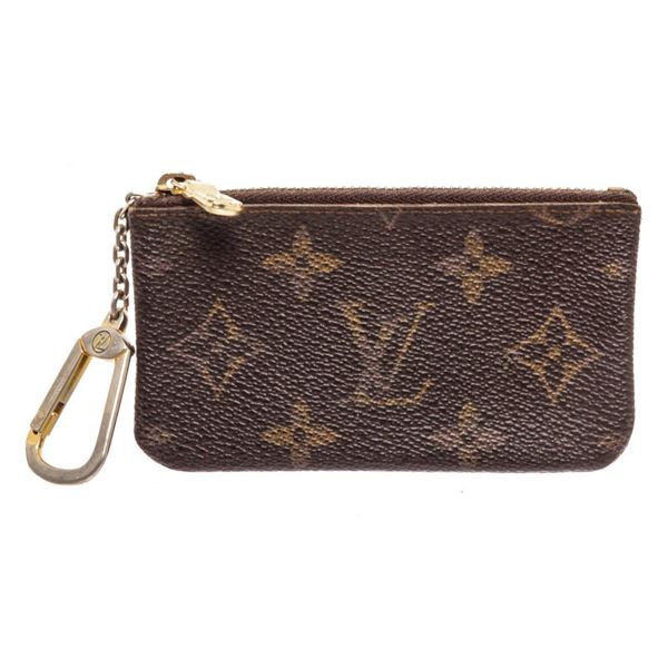 Louis Vuitton Brown Monogram Canvas Pochette Cles Wallet
