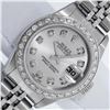 Image 1 : Rolex Ladies Stainless Steel Silver Diamond 26MM Oyster Perpetual Datejust With