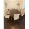 Image 1 : Dining Table with 6 Chairs 46"W x 70"L x 30.5"H