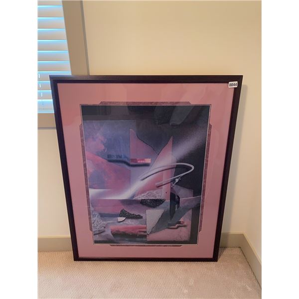 Framed Abstract Art 34"W x 43"H