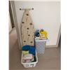 Image 1 : Iron - Ironing Board - Clothes Hamper - Various Towels and Cloths