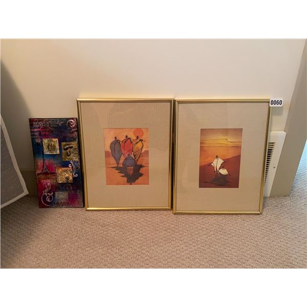 African Artwork x 2 and Paris D‚cor