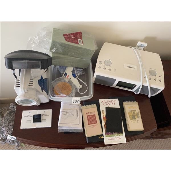 Projecta Scope with Slides - Hot Glue Gun - TEAC Clock Radio