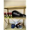 Image 2 : Wilson Tennis Racket and Finn Tennis Balls - Shoe Shining Kit