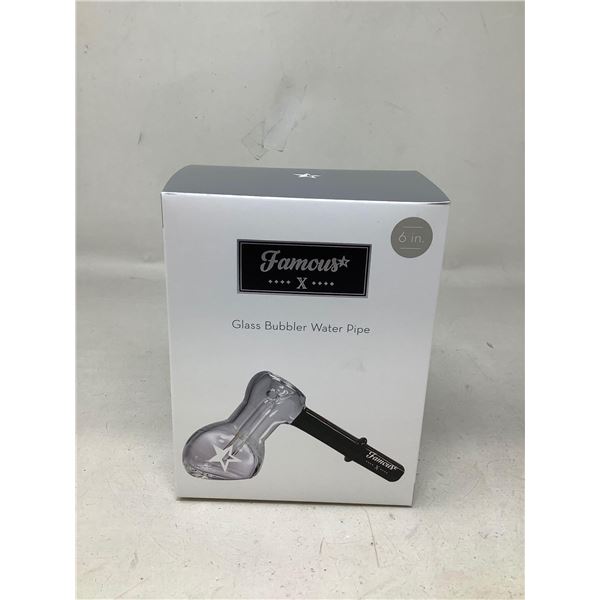 Famous X Glass Bubble Water pipe NEW