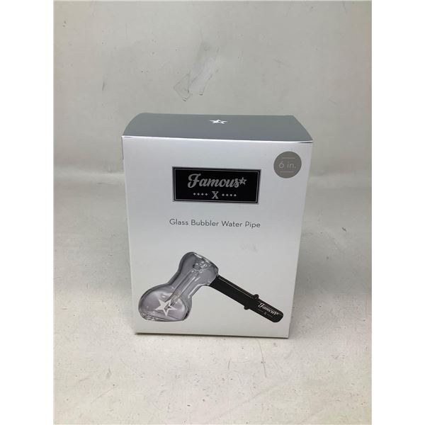 Famous X Glass Bubble Water pipe NEW