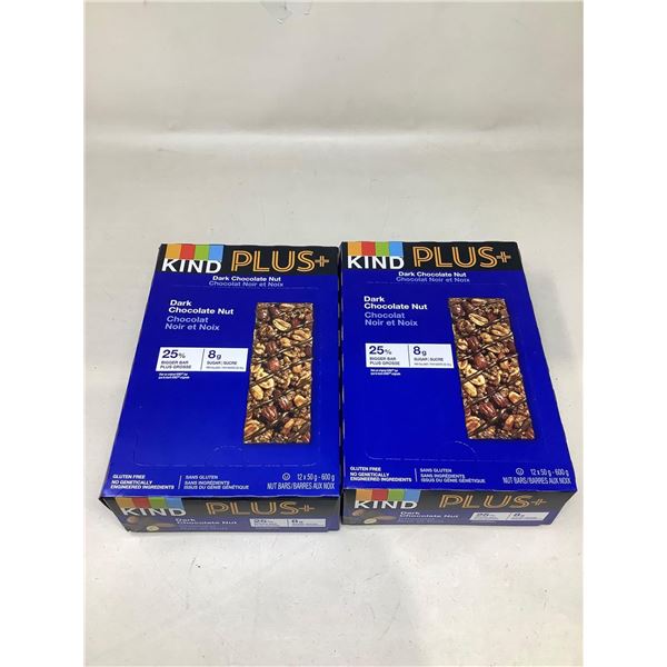 Kind Plus Dark Chocolate Bars lot of 2 x 12 x 50g
