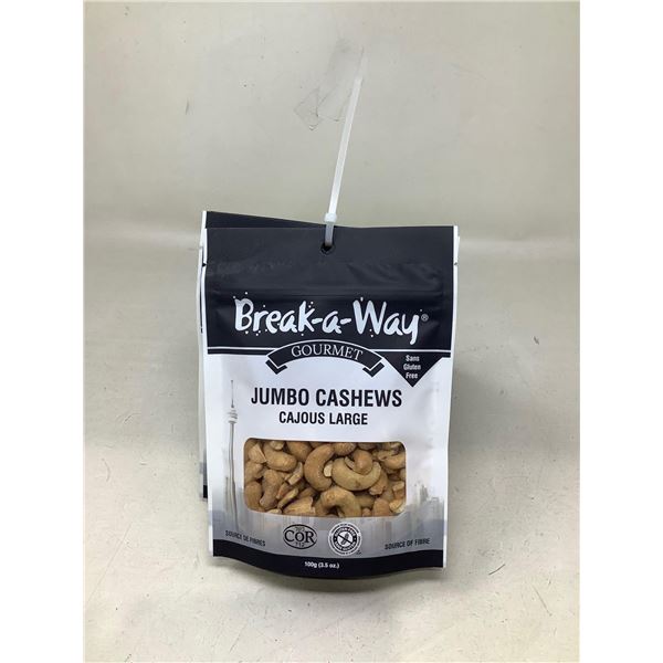 Break A Way Jumbo Cashews lot of 6 x 100g