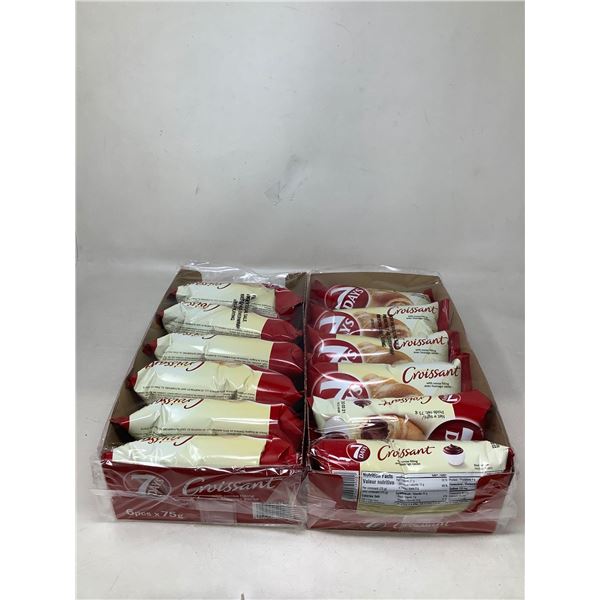 7 Days Cocoa Creme Stuffed  croissants Lot of 2 x 6 x 75g