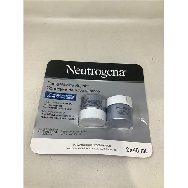 Neutrogena Rapid Wrinkle repair regenerating cream Lot of 2 x 48ml