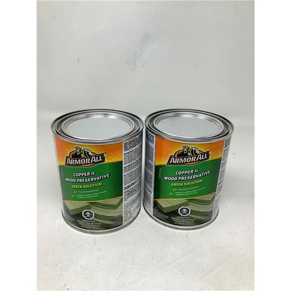 Armor All Copper II wood preservative green solution lot of 2 x 946ml