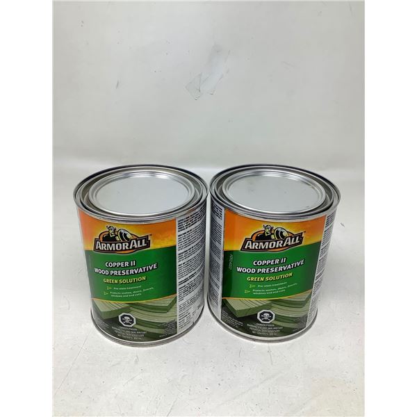 Armor All Copper II wood preservative green solution lot of 2 x 946ml