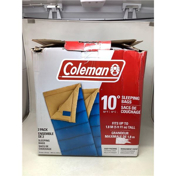Coleman Sleeping bag set of 2 10 celsius