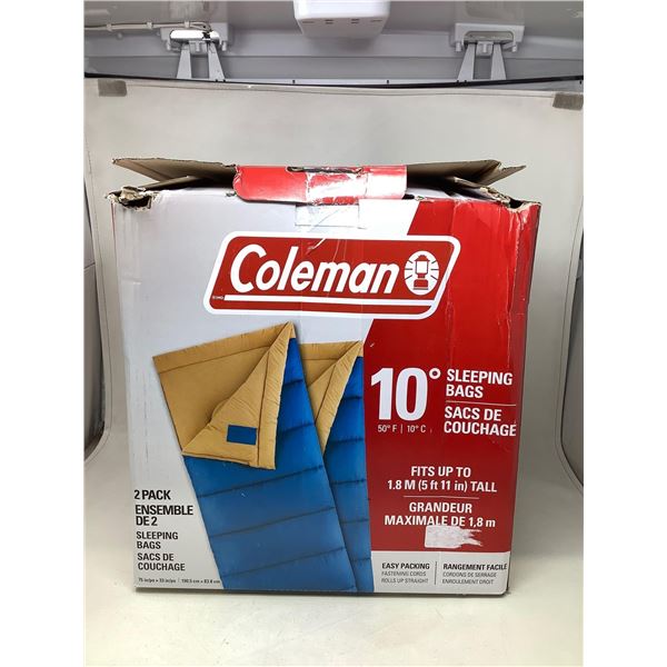 Coleman Sleeping bag set of 2 10 celsius