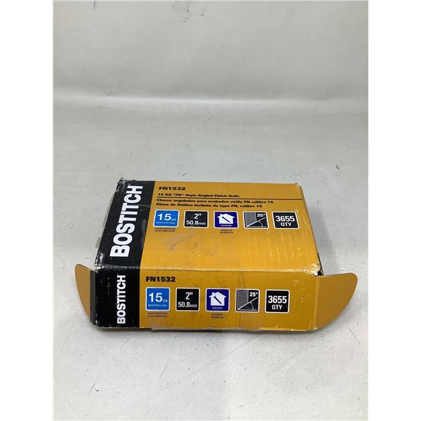 Bostitch FN1532 15 ga finish nails case of 3655