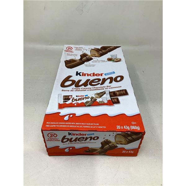 Kinder Bueno Chocolate Bars Case lot of 20 x 43g