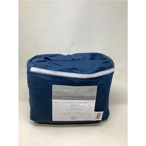 100% Cotton King duvet Set 3 piece NEW