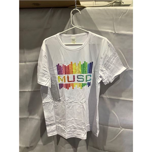 White Graphic Music Tee (L)
