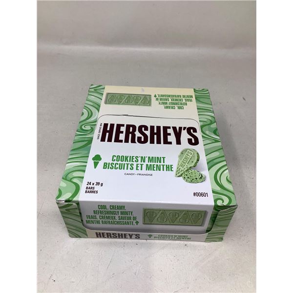 Hershey cookies N mint bars case lot of 24 x 39g