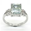 Image 1 : Silver Moissanite(2.5ct) Rhodium Plated Test And Looks Better Than Diamond Ring (~weight 3.1g)