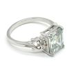 Image 4 : Silver Moissanite(2.5ct) Rhodium Plated Test And Looks Better Than Diamond Ring (~weight 3.1g)