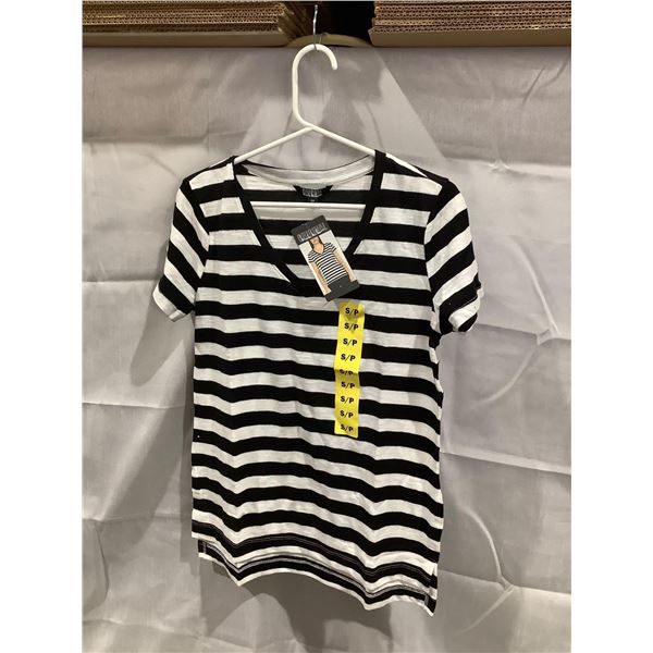 Nicole Miller NEW ladies stripe top size S