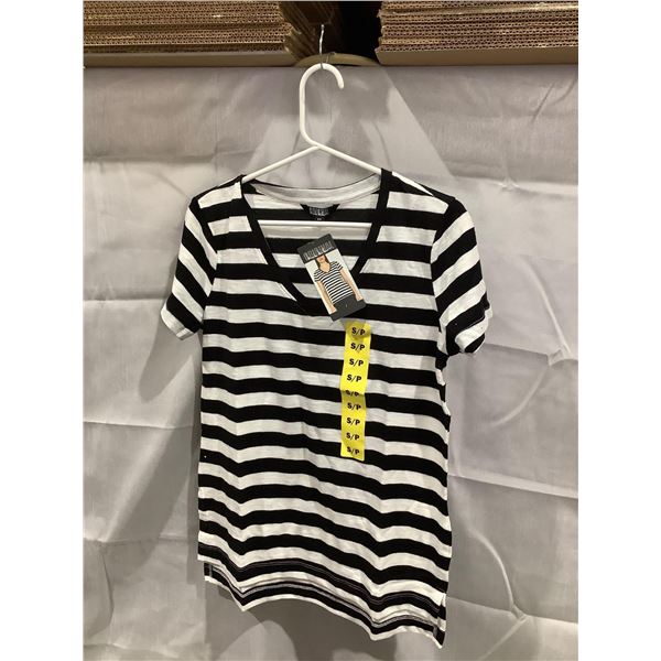 Nicole Miller NEW ladies stripe top size S
