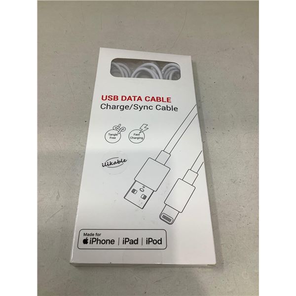 USB to lighting Apple fit cables lot of 3