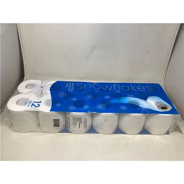 Snowflake Unscented Bathroom Tissue 12 Rolls 2 Ply