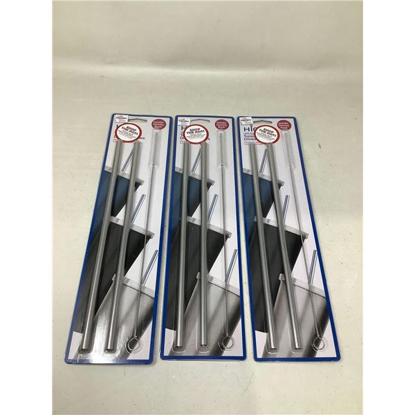 HIC Tumbler Drinking Straws Lot Of 3